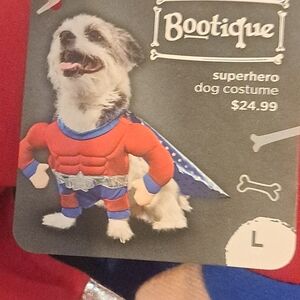 NEW Halloween Super Costume For Dogs Sz L